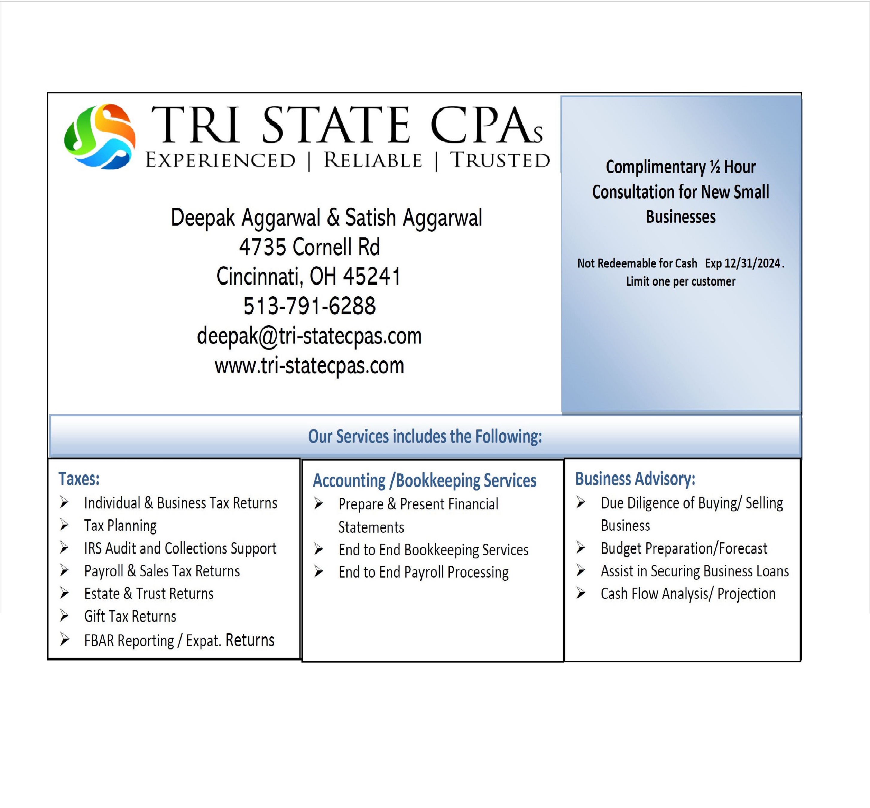 Tri-State CPA Adv